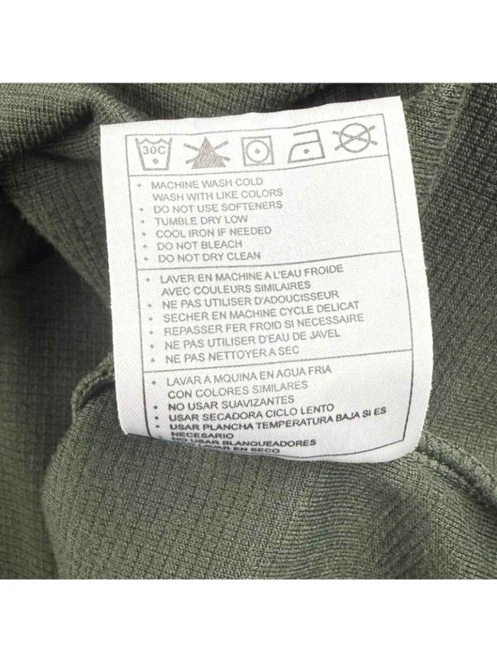 Nike ACG Pullover Mens Large Green Fleece 1/4 Zip Lightweight Grid Hiking Top